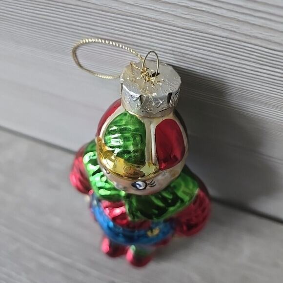 TWEEDLE DEE DUM Character Christmas Ornament Hand Blown Mercury Glass happy boy - Picture 4 of 11